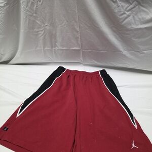 Jordan Red and Black Athletic Shorts
